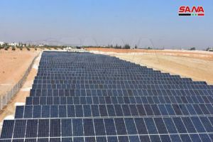 محطة لتوليد الكهرباء بالطاقة الشمسية في حماة باستطاعة 1 ميغا واط