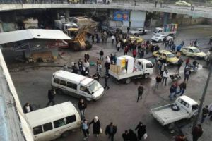 دمشق: إزالة حواجز إسمنتية ومخالفات أكشاك وبسطات