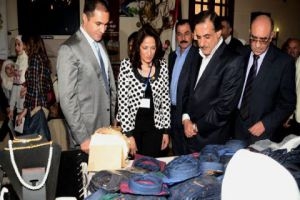 افتتاح المعرض الثالث لسيدات الأعمال بغرفة صناعة حلب