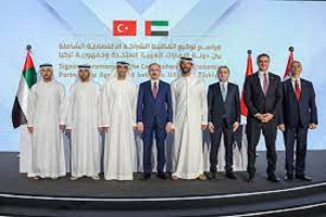 إلغاء الرسوم الجمركية عن 93% من المبادلات التجارية غير النفطية.. الإمارات وتركيا توقعان اتفاقية شراكة اقتصادية شاملة