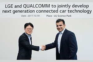 إل جي إلكترونيكس تتعاون مع شركة كوالكوم لبحث وتطوير الجيل القادم من حلول الاتصال في المركبات