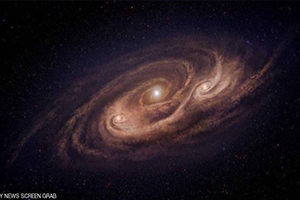 صورة مذهلة لمجرة تبعد عن الأرض 12 مليار سنة ضوئية