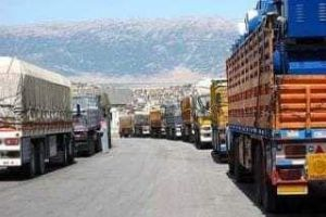 حركة الشحن بين سورية ولبنان لم تتوقف