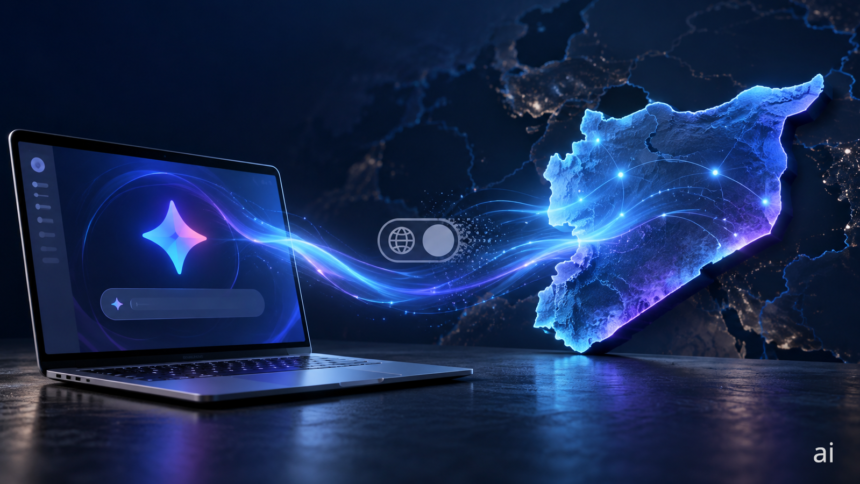«Gemini» يعمل في سوريا دون VPN.. لكن Google لم تضفها بعد إلى قائمة الدول المدعومة