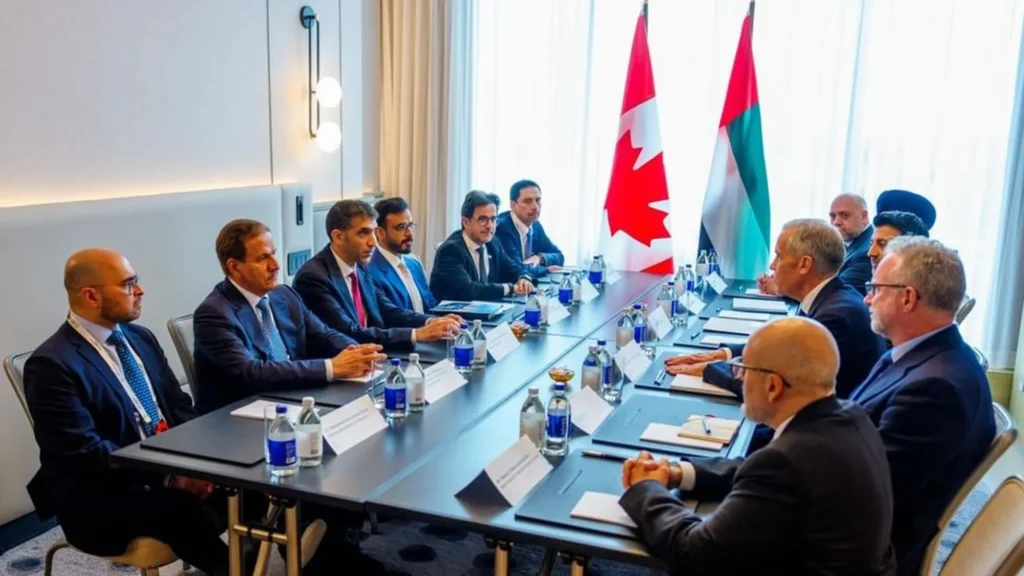 الإمارات وكندا تبحثان تسريع تنفيذ إطار استثماري بقيمة 50 مليار دولار