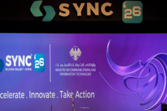 وزير الاتصالات السوري خلال مؤتمر SYNC’26 في دمشق